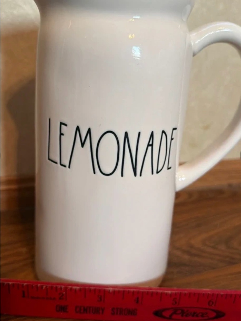 Rae Dunn White Ceramic Mug with 'LEMONADE' Text